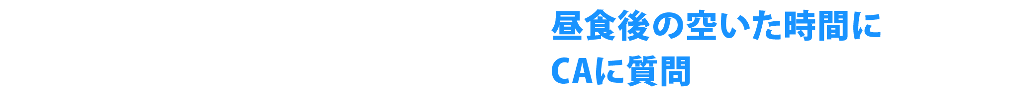 昼食後の空いた時間にCA（キャリアアドバイザー）に質問